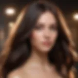 Luxurious straight hair after treatment