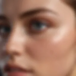 Close-up view of healthy skin texture