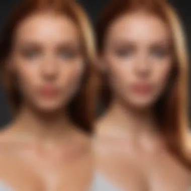 Before and After Tan Transformation Before and after tan transformation showcasing even skin tone
