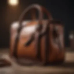 Elegant leather bag showcasing fine craftsmanship