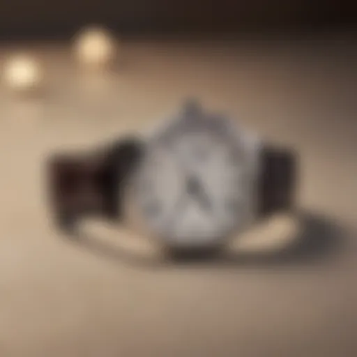 Elegant Cartier watch on a luxurious background