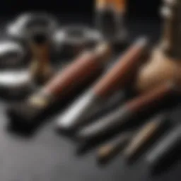 Historical tools used for pubic hair grooming