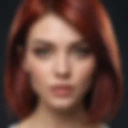 Vibrant hair color transformation