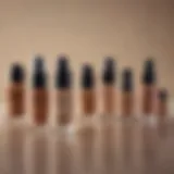 A selection of foundations suitable for oil control and acne management.