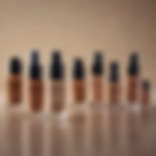 A selection of foundations suitable for oil control and acne management.