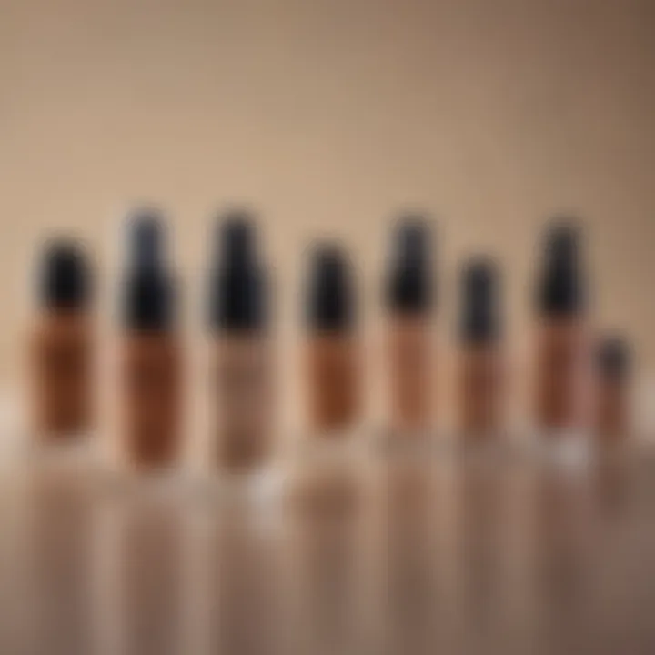 A selection of foundations suitable for oil control and acne management.