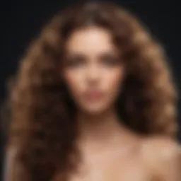 Luxurious curls enhanced by keratin treatment