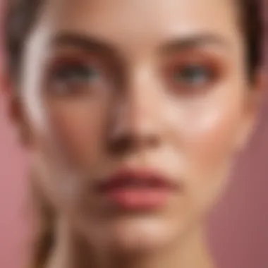 Enhancing Features with Highlighters and Blush An elegant display of highlighters and blushes for enhancing features.