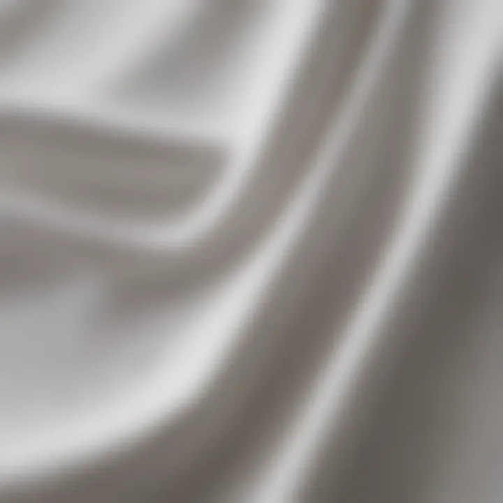 Close-up of white fabric texture