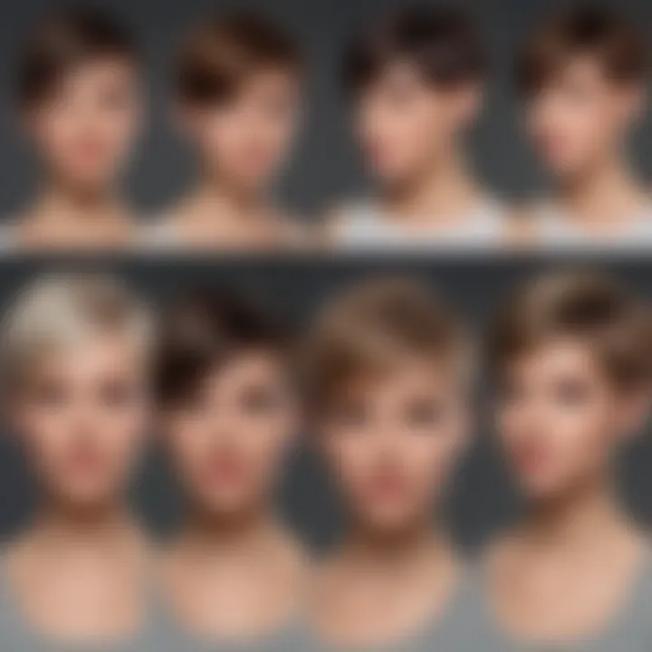 Diverse hair types and their suitability for short hairstyles