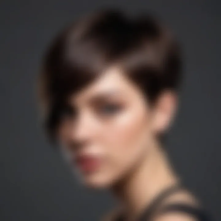 Creative expressions in short haircuts reflecting individuality