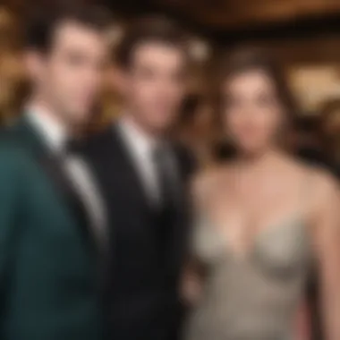 John Mulaney and his spouse at a glamorous event