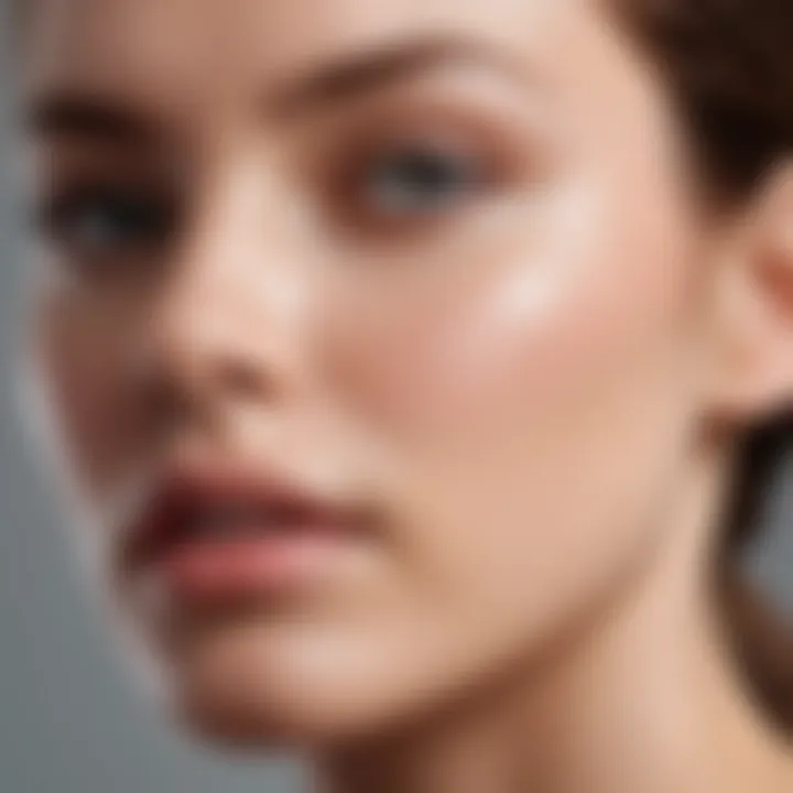 Close-up of key skincare ingredients like hyaluronic acid and glycerin