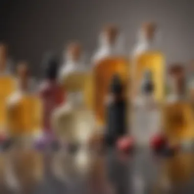 Visual representation of common ingredients found in facial oils