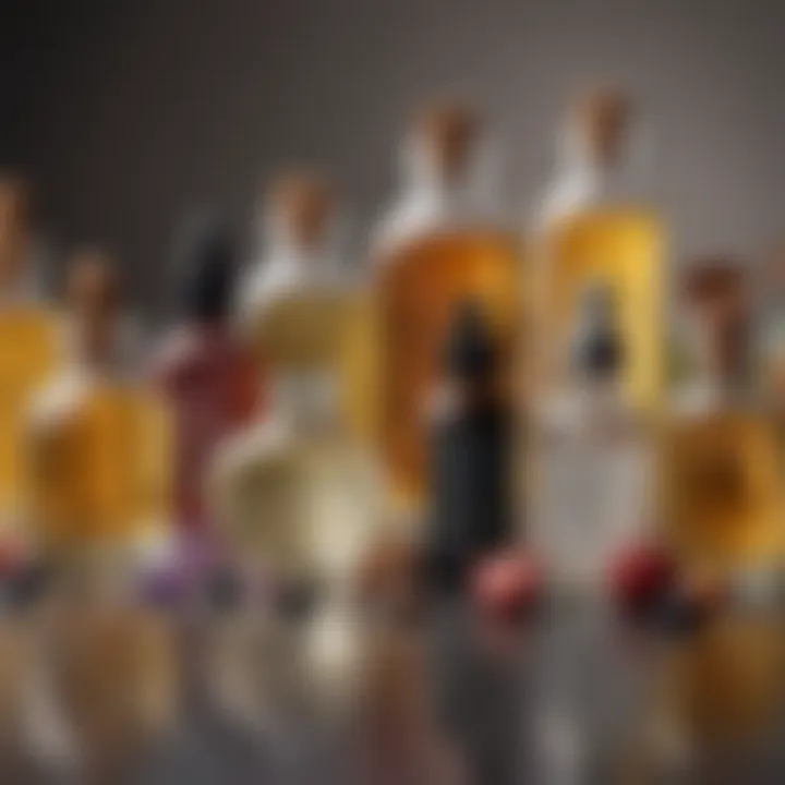 Visual representation of common ingredients found in facial oils