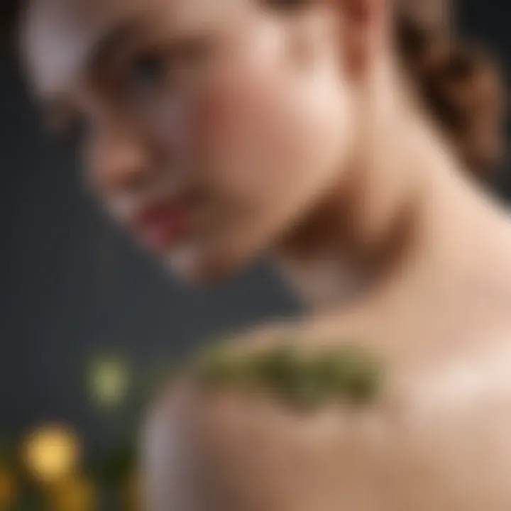 Various natural remedies for eczema arranged aesthetically