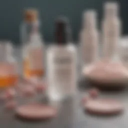 A selection of prescription eczema treatments displayed on a clean surface