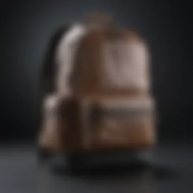 Durable Materials for Office Backpacks Close-up of durable materials used in an office backpack