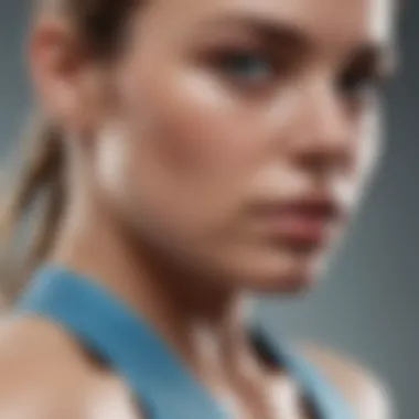 Close-up of moisture-wicking technology