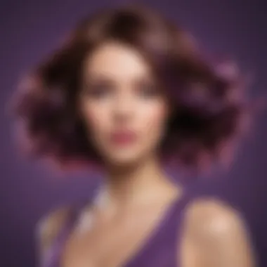 Illustration depicting the science of color correction for hair