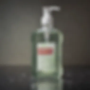 Antibacterial Soap for Skin Health A bottle of liquid soap showcasing antibacterial properties for skin health.