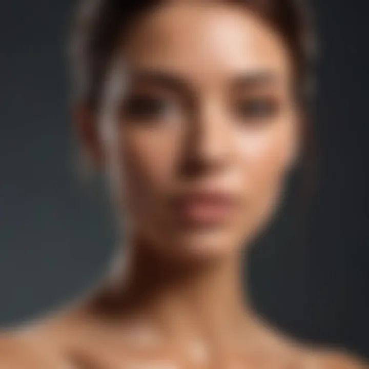 Visual representation of skin effects post spray tan