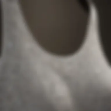 Fabric Texture of Abercrombie Halter Top A close-up shot highlighting the fabric texture and stitching details of an Abercrombie halter top.