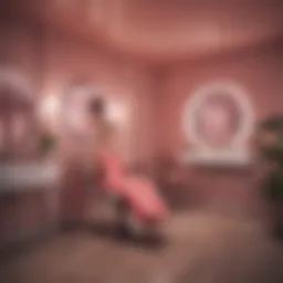 Vagina waxing salon interior showcasing a tranquil environment