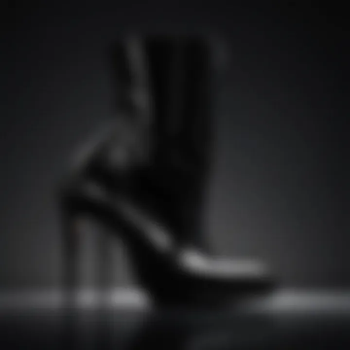 Side view highlighting the silhouette of Alexander McQueen shoes