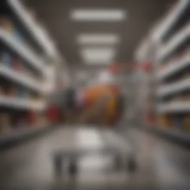 A shopping cart filled with fashionable items