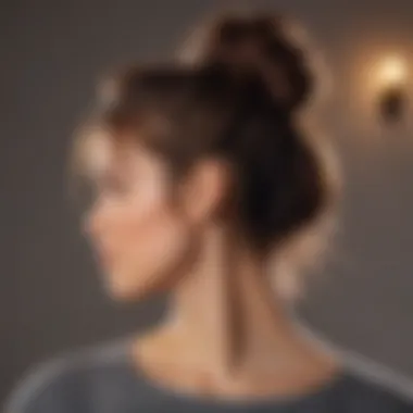 Casual Messy Bun Casual messy bun style for everyday wear
