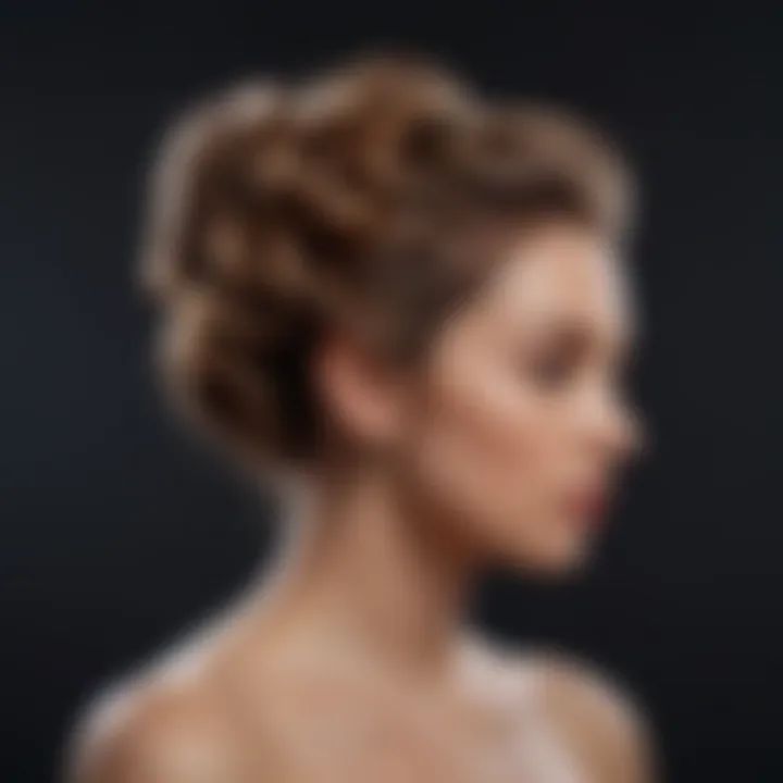 Elegant twisted updo for formal events