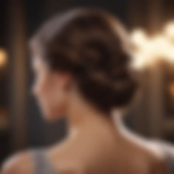 Sophisticated chignon suitable for weddings