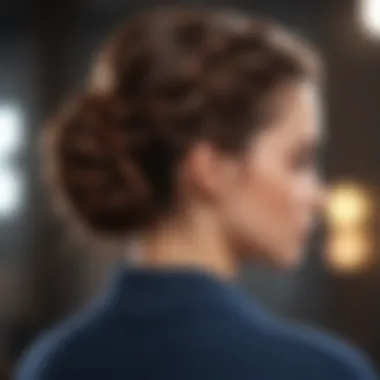 Trendy Braided Updo Trendy braided updo for a chic look