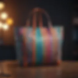 Stylish washable tote showcasing vibrant colors and patterns