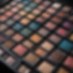 A collection of luxurious waterproof eyeshadow palettes featuring vibrant colors